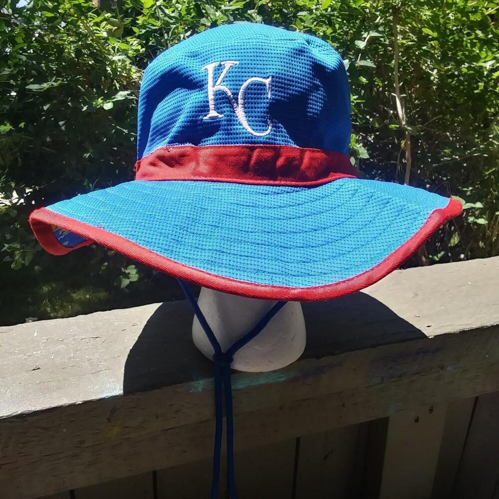 Kansas City Royals x KU Jayhawks - Drawstring Boonie Sun Fishing Hat ADULT OSFM
